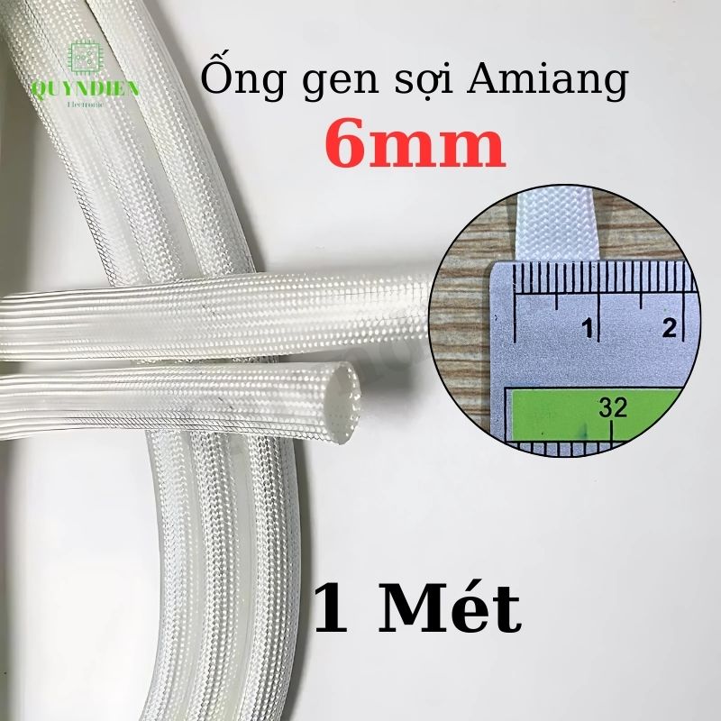 Ống Gen Sợi Thủy Tinh AMIANG Chịu Nhiệt Cao - Ống Gen Chống Cháy - Nhiều Size