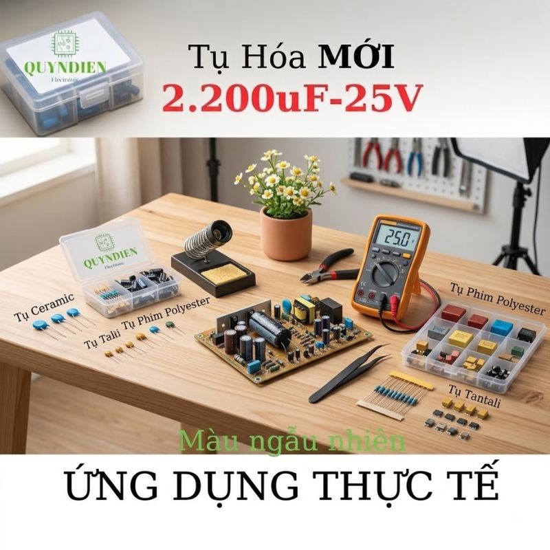 Tụ hóa 2200uf-16v 25v 35v 50v