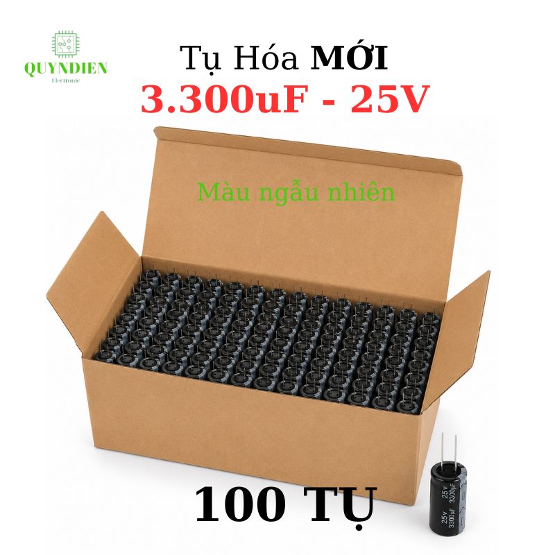 Tụ Hóa 3300uf/25v Màu ngẫu nhiên