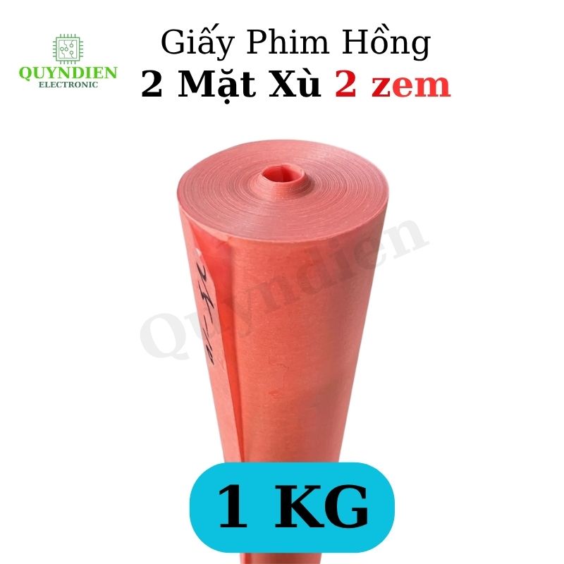 Giấy Cách Điện Hồng Khổ 1 Mét Dày 0.2mm