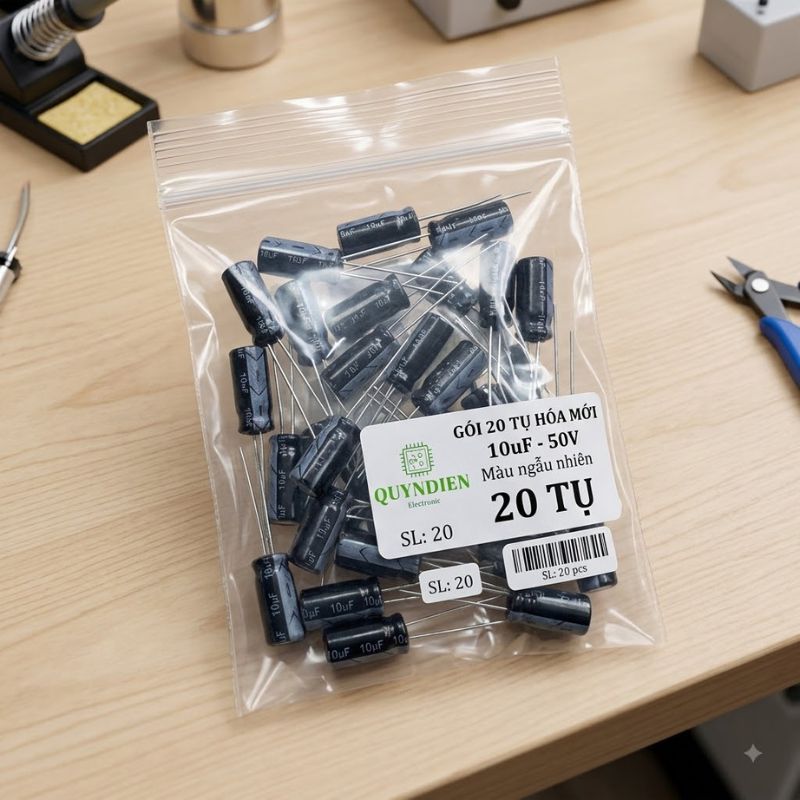 Tụ Hóa 50V 1uF 2.2uF 4.7uF 10uF 47uF