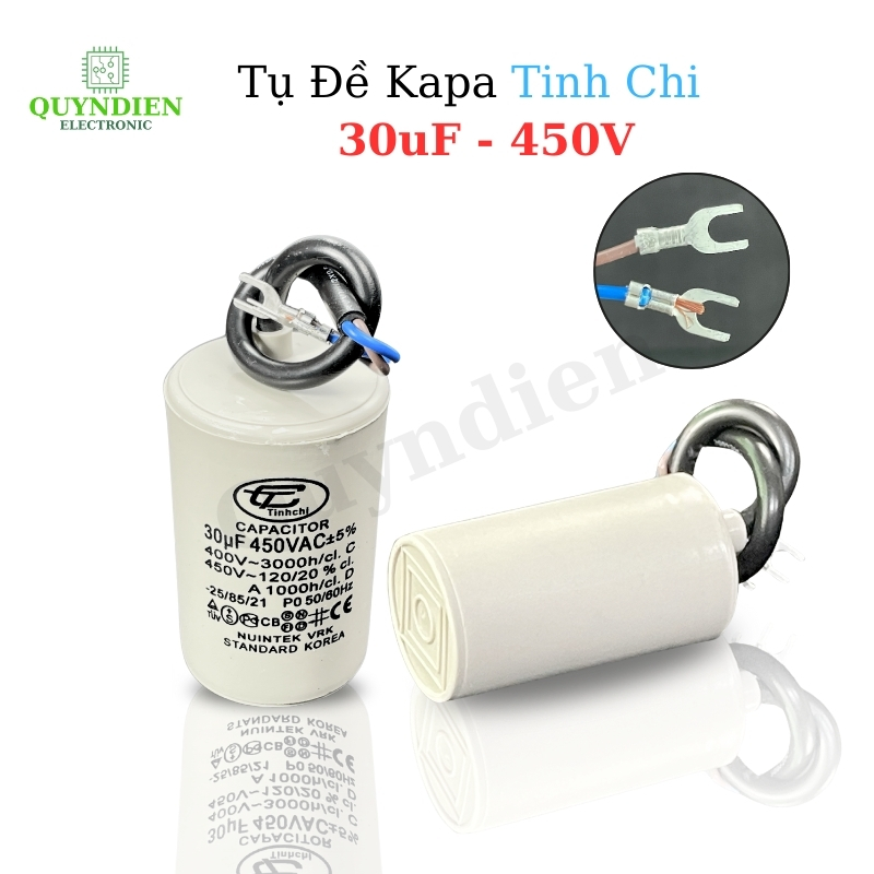 Tụ Đề Máy Bơm Nước 30uF 450V Tụ Kapa Tinh Chi