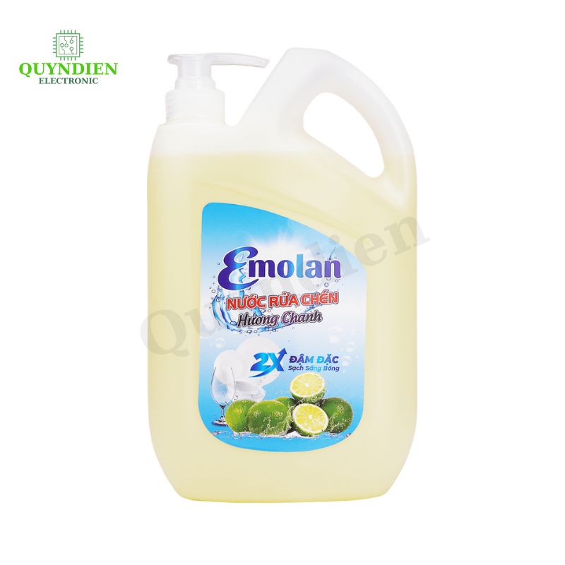 Nước rửa chén Emolan hương CHANH - 2.1L