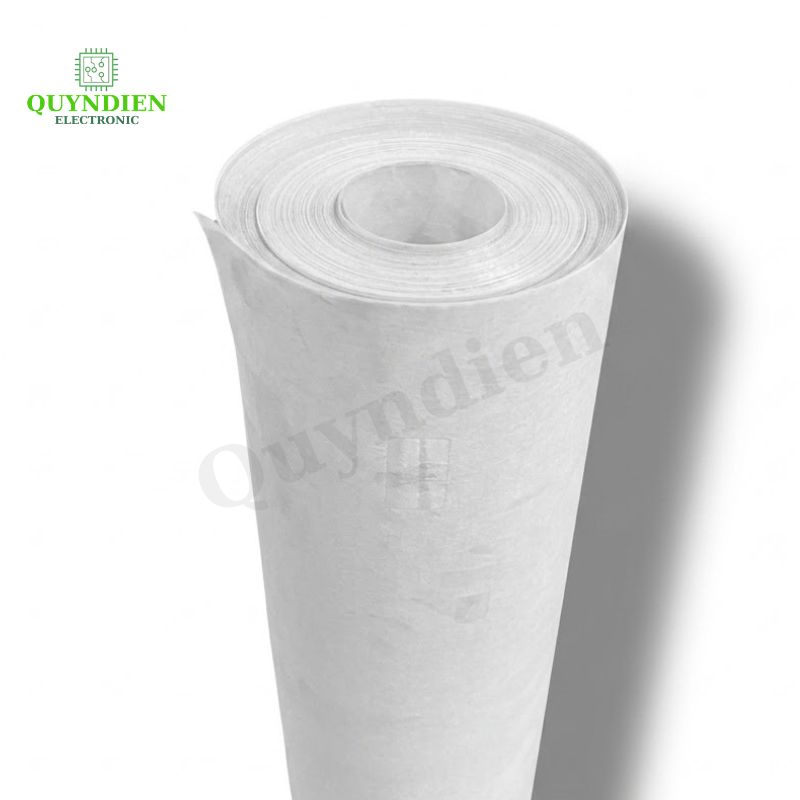 Giấy Phim Cách Điện Trắng 2 Mặt Xù Dày 0.25mm