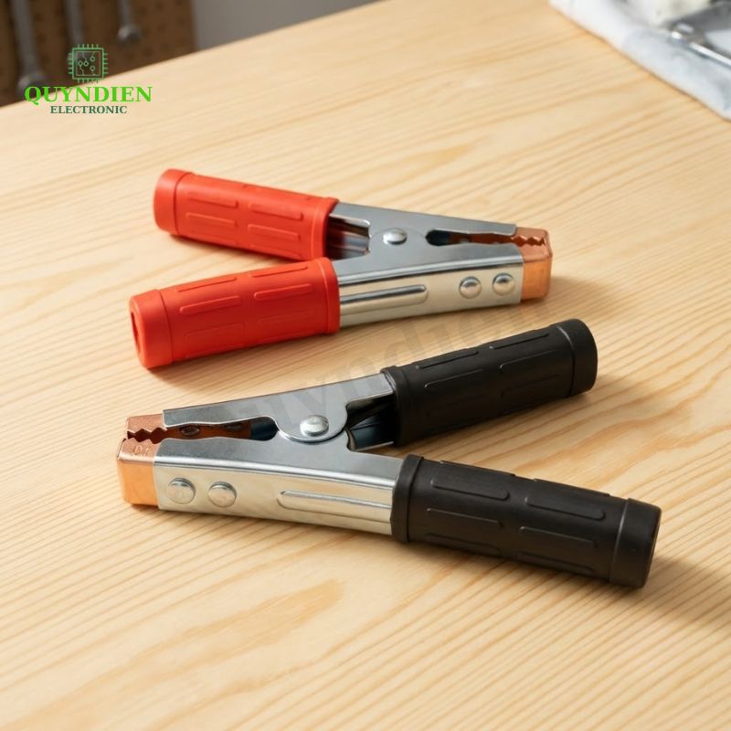 Kẹp Bình Ắc Quy 500A Thép Không Gỉ Đỏ Đen