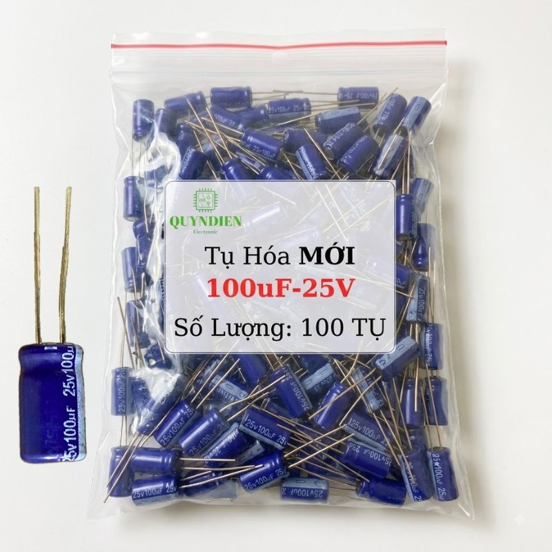 Tụ hóa 100uf - 25V