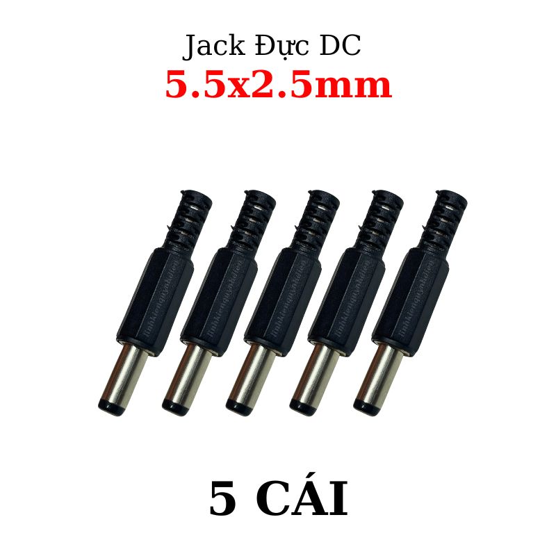 Jack, Giắc sạc DC 5.5x2.5mm Chui đực