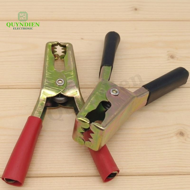 Kẹp Bình Ắc Quy 100A Thép Không Gỉ Đỏ Đen