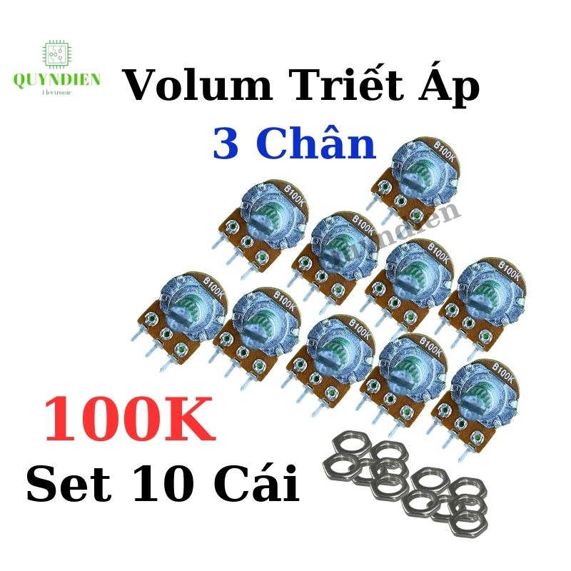 Volum biến trở Triết áp đơn WH148 B100K