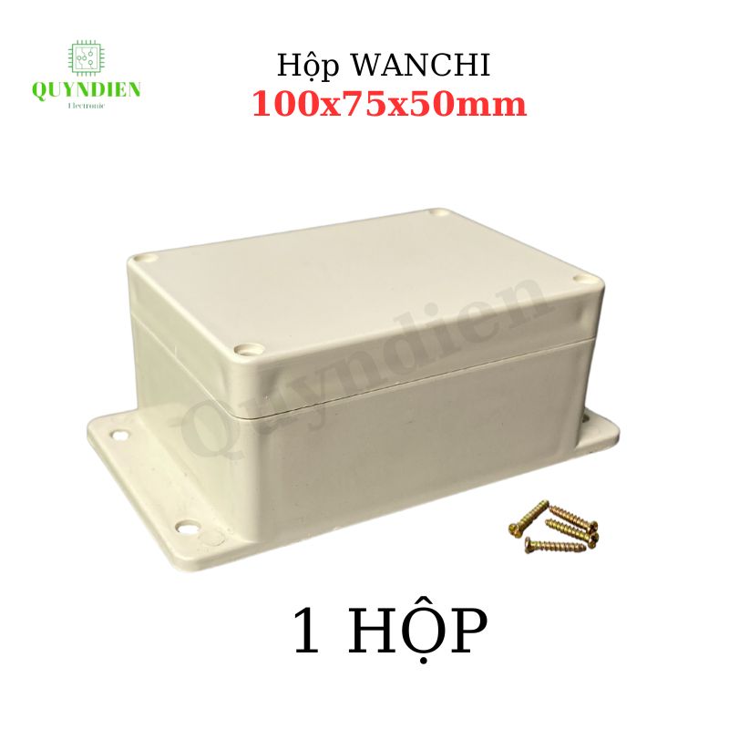 Hộp Nhựa WANCHI 100X75X50mm Màu Trắng