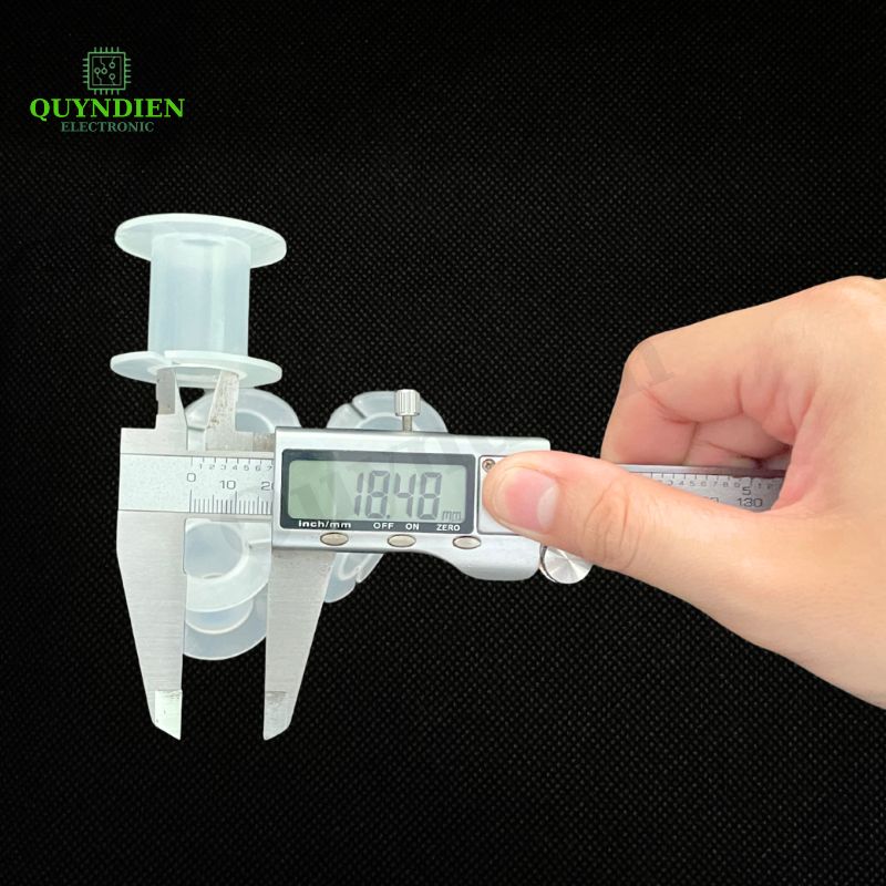 Lõi Nhựa Audio 2 Đầu Tròn Quấn Cuộn Cảm Phân Tần Loa - Màu Trắng Trong