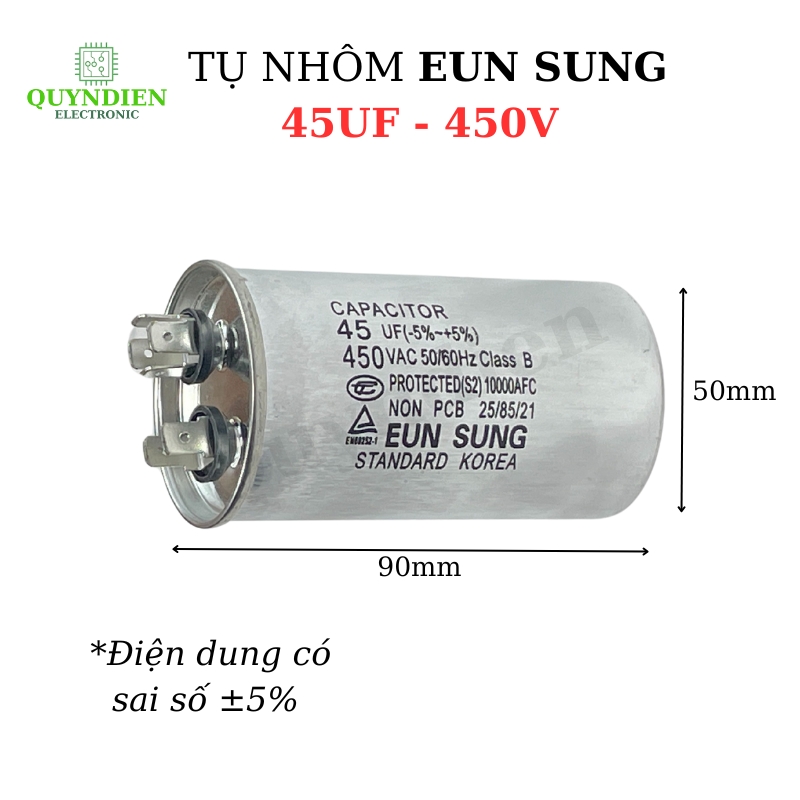 Tụ Nhôm Kapa EUN SUNG 45uF 450V