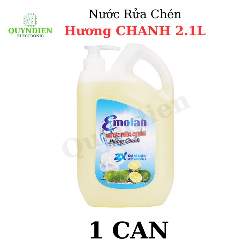 Nước rửa chén Emolan hương CHANH - 2.1L