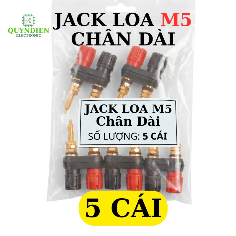 Trạm Loa Ampli Jack Loa Đôi Đỏ Đen M5 Chân Dài