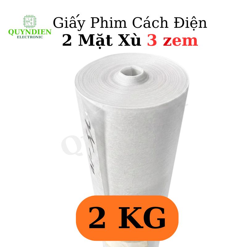 Giấy Phim Cách Điện Trắng 2 Mặt Xù Dày 0.3mm