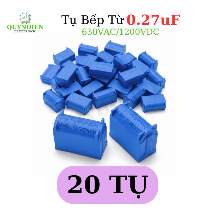 Tụ bếp từ 274 - 0.27uF 630VAC/1200VDC đứng