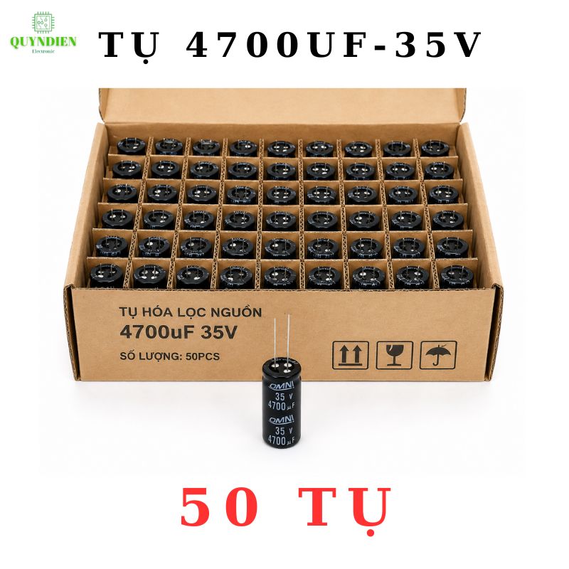 Tụ Lọc Nguồn 4700uF/35V Màu ĐEN
