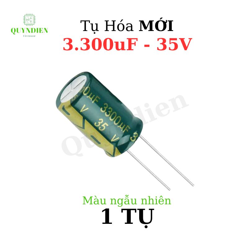 Tụ Hóa 3300uf/35v Màu ngẫu nhiên