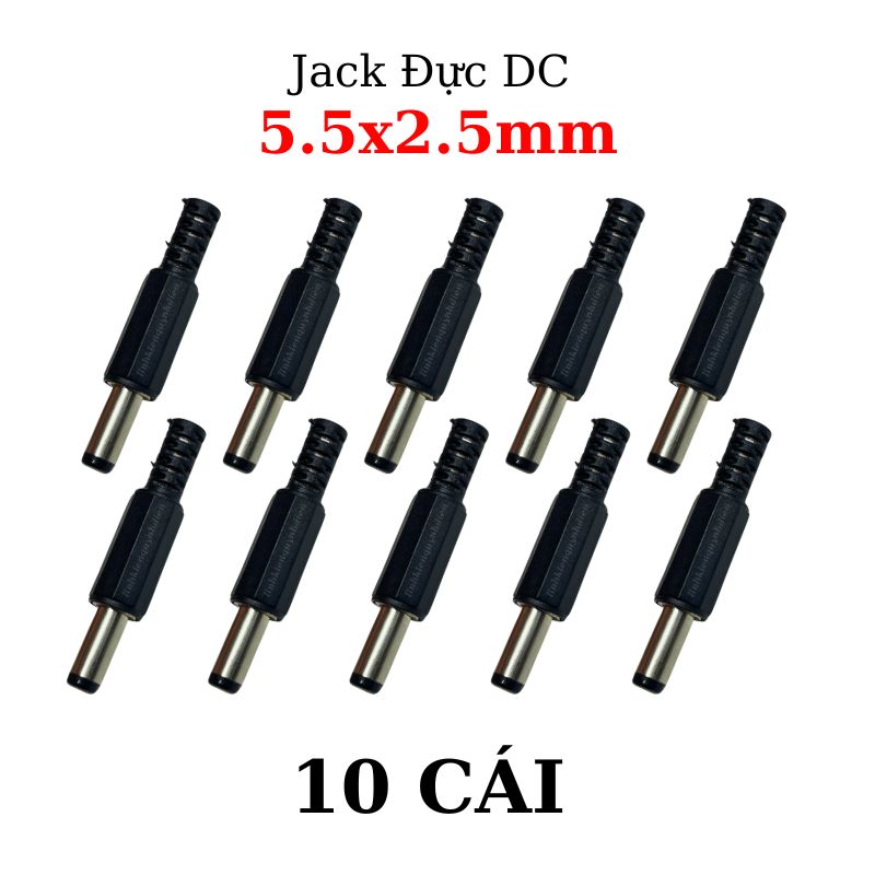 Jack, Giắc sạc DC 5.5x2.5mm Chui đực
