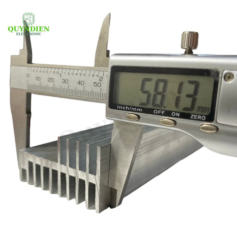 Nhôm tản nhiệt 2 tầng 10 cánh 70x58x32mm