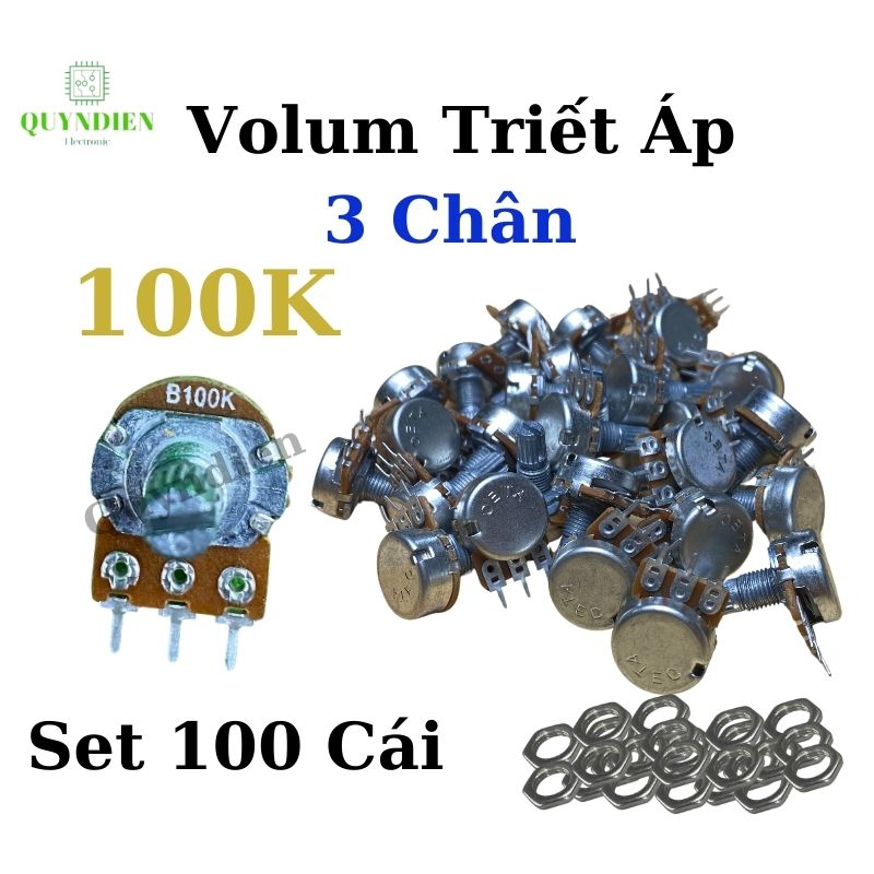 Volum biến trở Triết áp đơn WH148 B100K