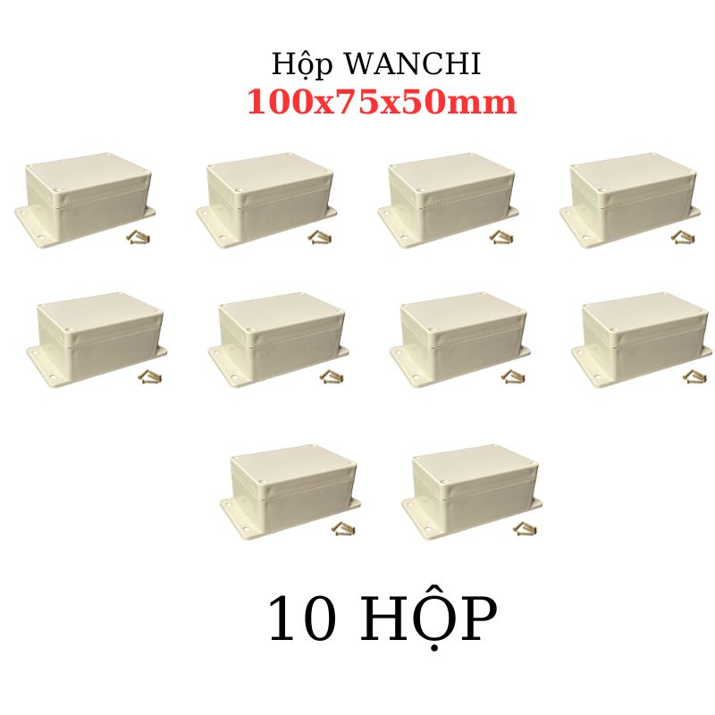 Hộp Nhựa WANCHI 100X75X50mm Màu Trắng