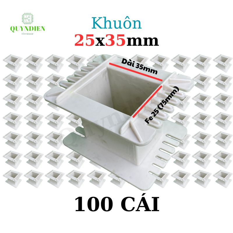 Khuôn nhựa quấn biến áp Fe silic 25x35mm