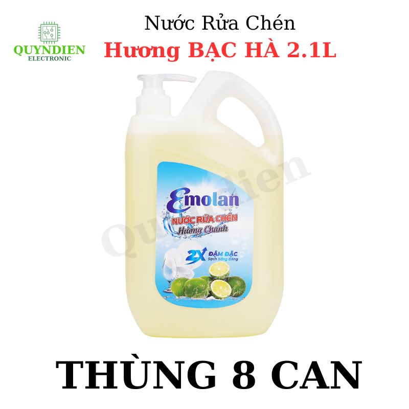 Nước rửa chén Emolan hương CHANH - 2.1L