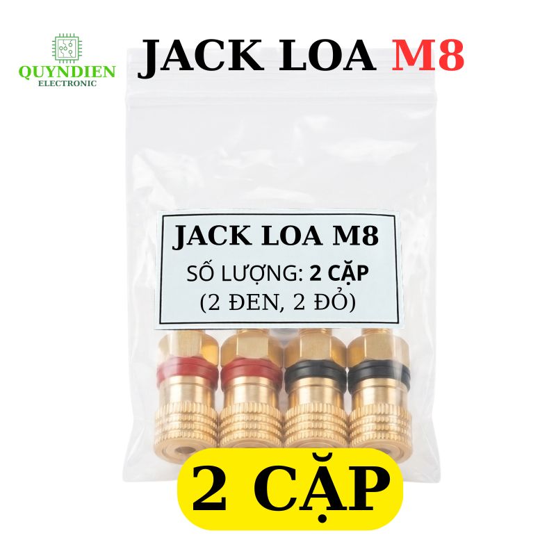Jack Loa - Cọc Loa M8 Cốt Đồng Đỏ Đen