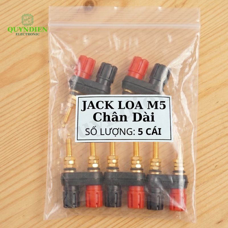 Trạm Loa Ampli Jack Loa Đôi Đỏ Đen M5 Chân Dài