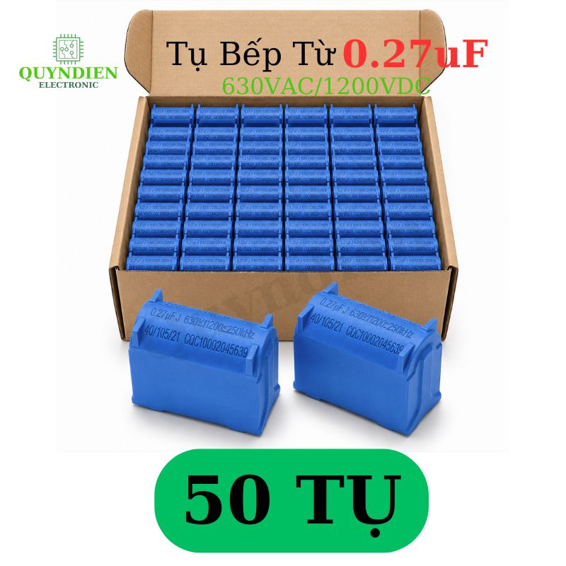 Tụ bếp từ 274 - 0.27uF 630VAC/1200VDC đứng