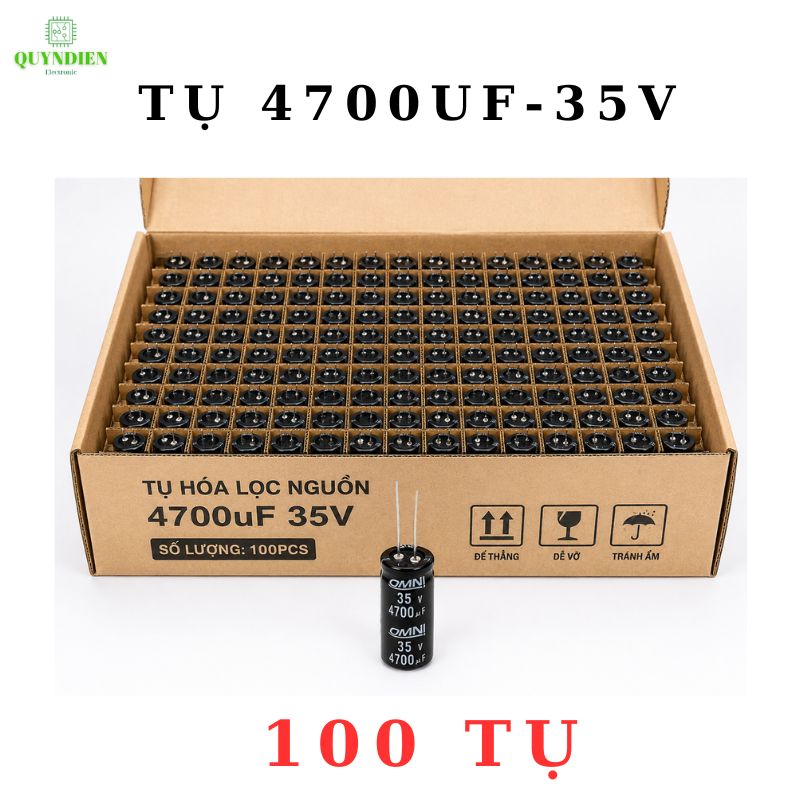 Tụ Lọc Nguồn 4700uF/35V Màu ĐEN