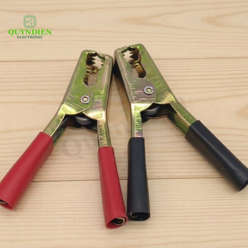 Kẹp Bình Ắc Quy 100A Thép Không Gỉ Đỏ Đen