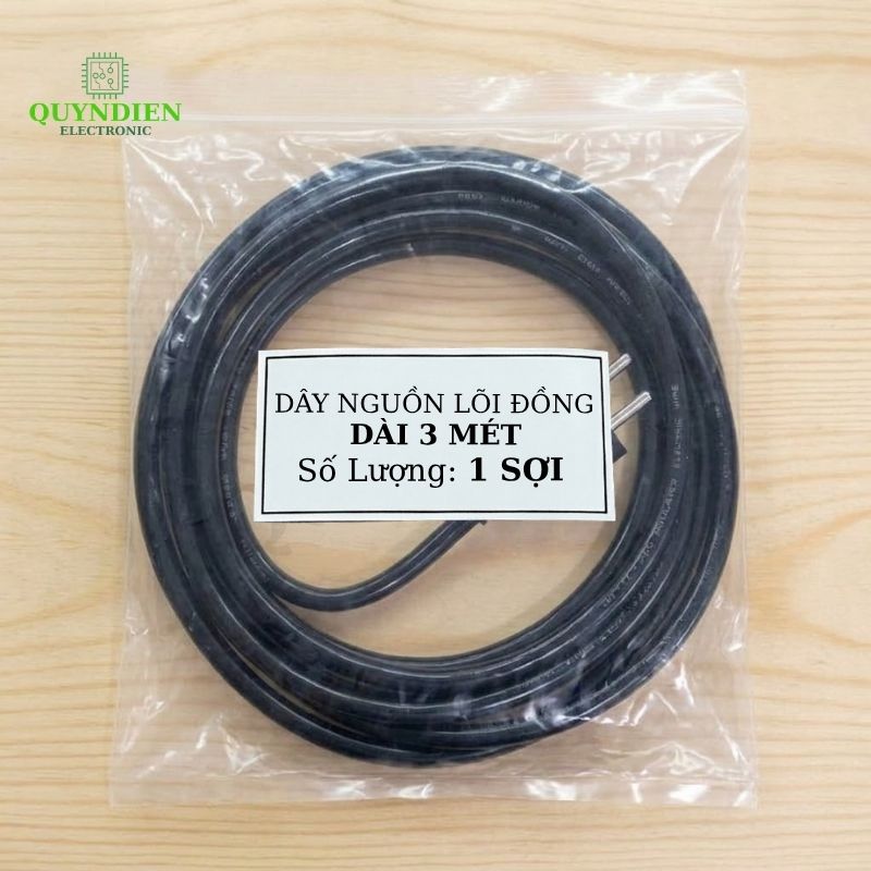 Dây Nguồn Lõi Đồng Dài 3 Mét