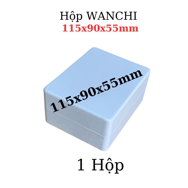Hộp Nhựa ABS WANCHI 115x90x55mm Màu Đen