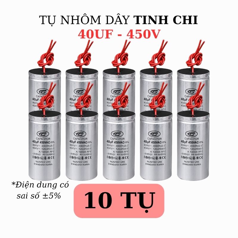 Tụ Nhôm Dây 40uF - 450V