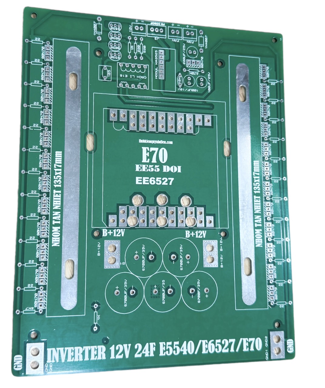 COMBO PCB Nguồn INVERTER 24 FET Nhỏ + PCB Băm Dương Rời DB3 4SCR