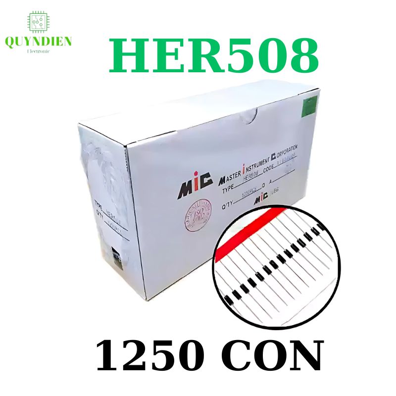 Diode xung HER508 5A 1000V loại dây