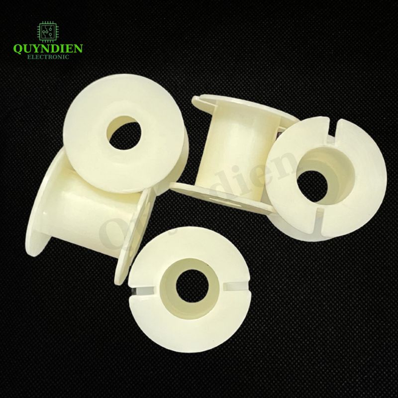 Lõi Khuôn Nhựa Audio 2 Đầu Tròn Màu Trắng Sữa