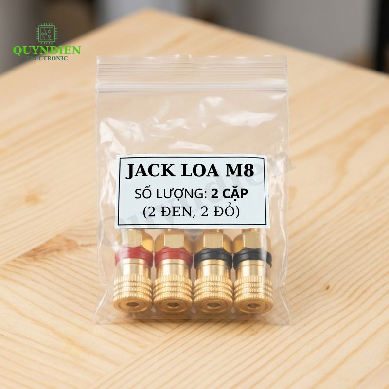 Jack Loa - Cọc Loa M8 Cốt Đồng Đỏ Đen