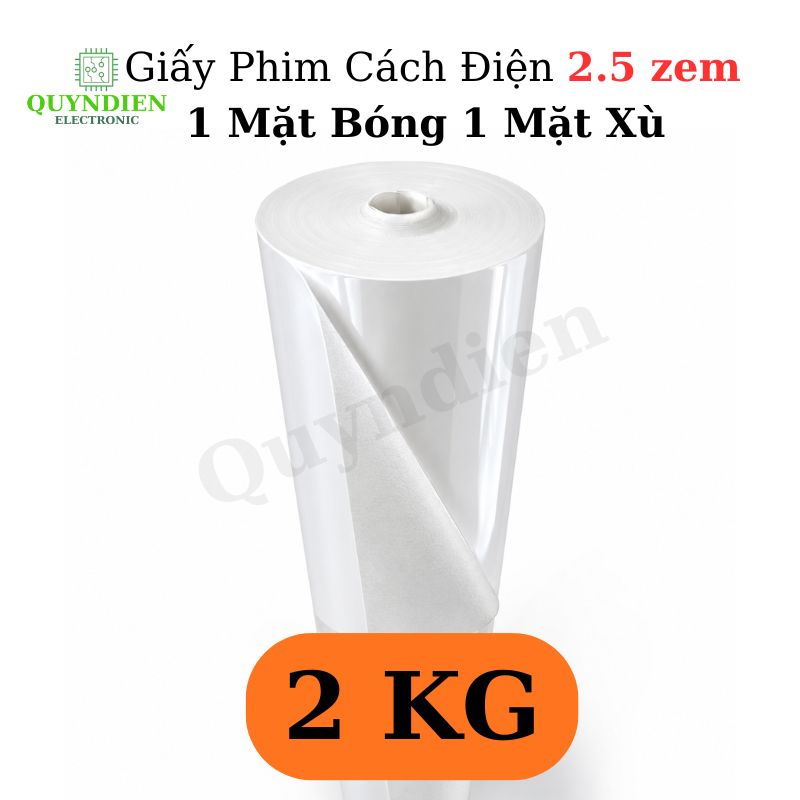 Giấy Phim Cách Điện 1 Mặt Bóng 1 Mặt Xù Dày 0.25mm