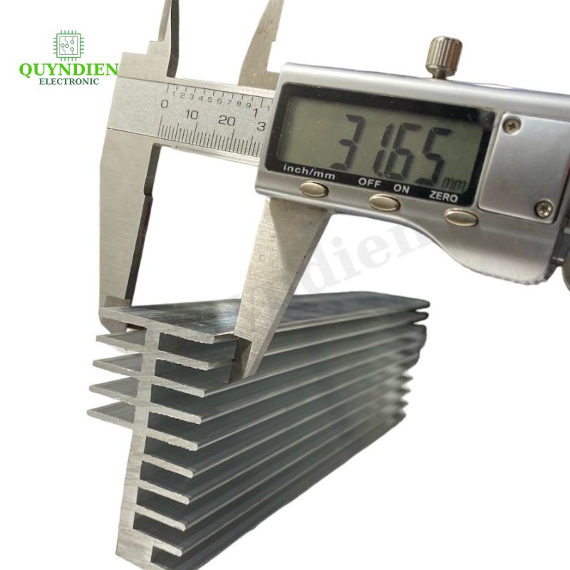 Nhôm tản nhiệt 2 tầng 10 cánh 70x58x32mm