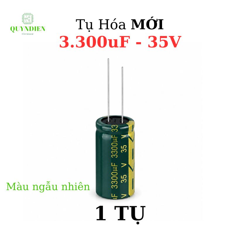 Tụ Hóa 3300uf/35v Màu ngẫu nhiên