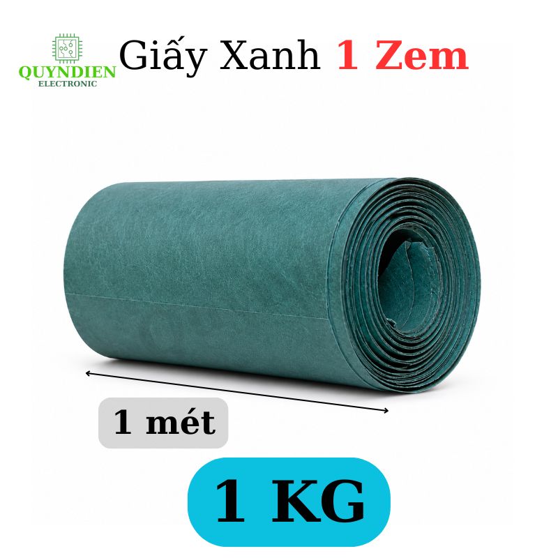 Giấy Xanh Cách Điện 2 Mặt Xù Dày 0.1mm
