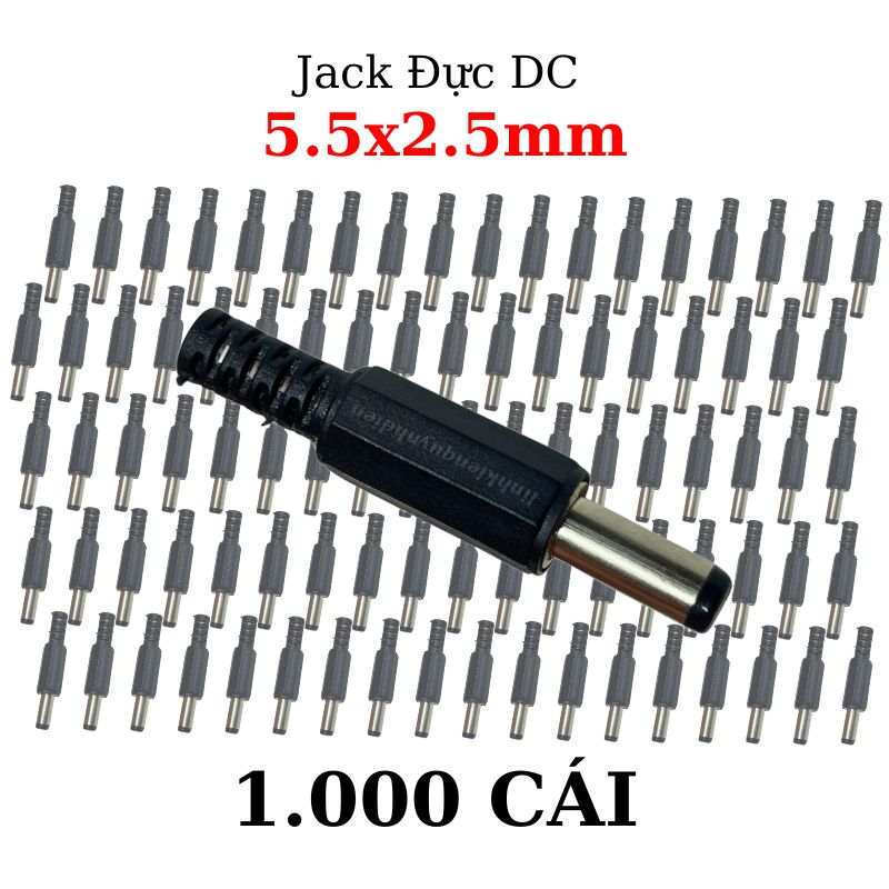 Jack, Giắc sạc DC 5.5x2.5mm Chui đực