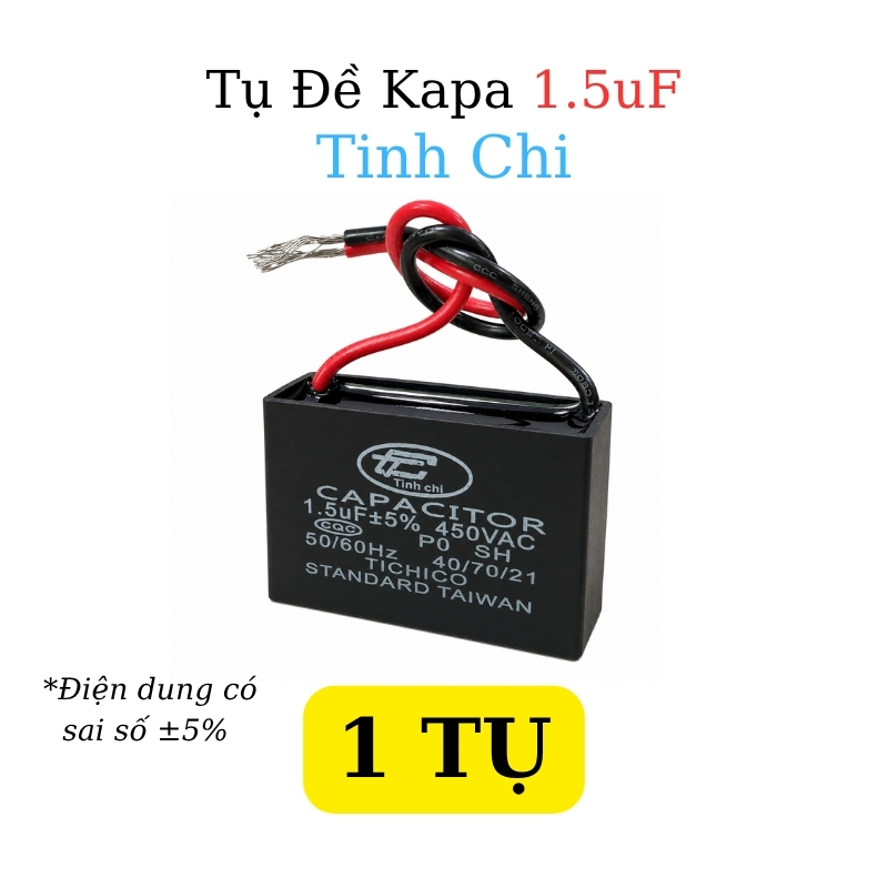 Tụ Đề Kapa Vuông Tinh Chi 1.5uF 450VAC