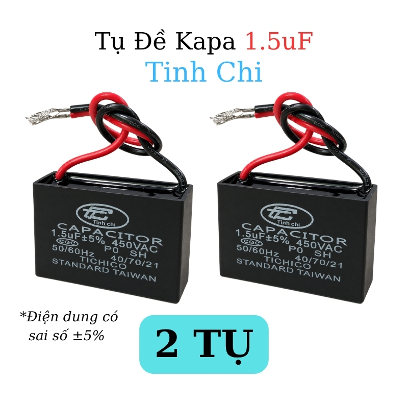 Tụ Đề Kapa Vuông Tinh Chi 1.5uF 450VAC