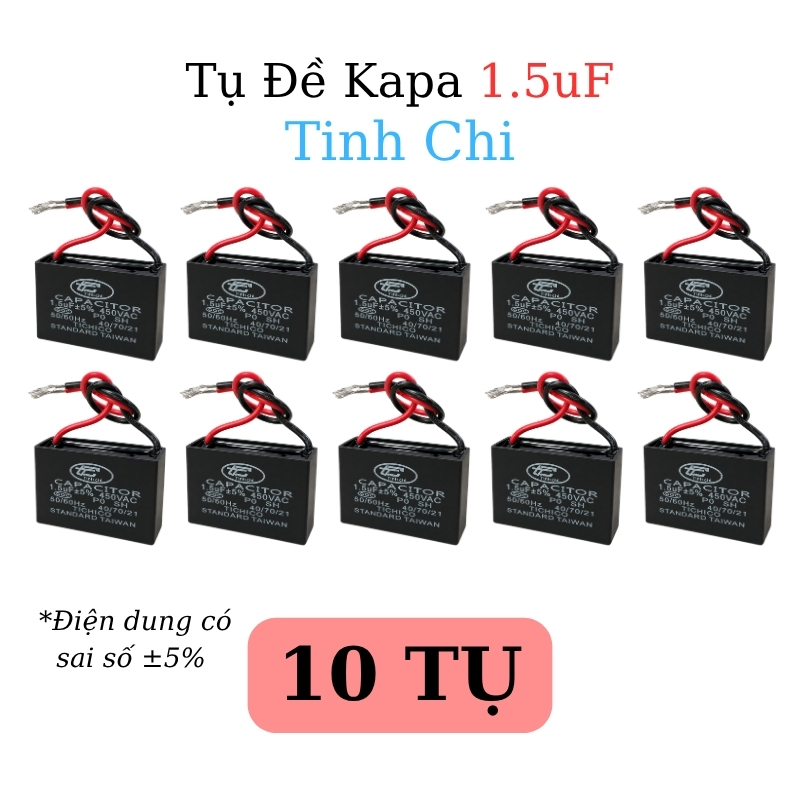 Tụ Đề Kapa Vuông Tinh Chi 1.5uF 450VAC