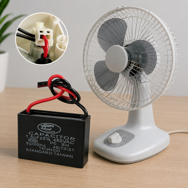 Tụ Đề Kapa Vuông Tinh Chi 1.5uF 450VAC