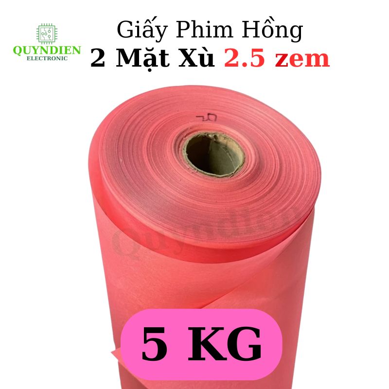 Giấy Cách Điện Hồng Khổ 1 Mét Dày 0.25mm
